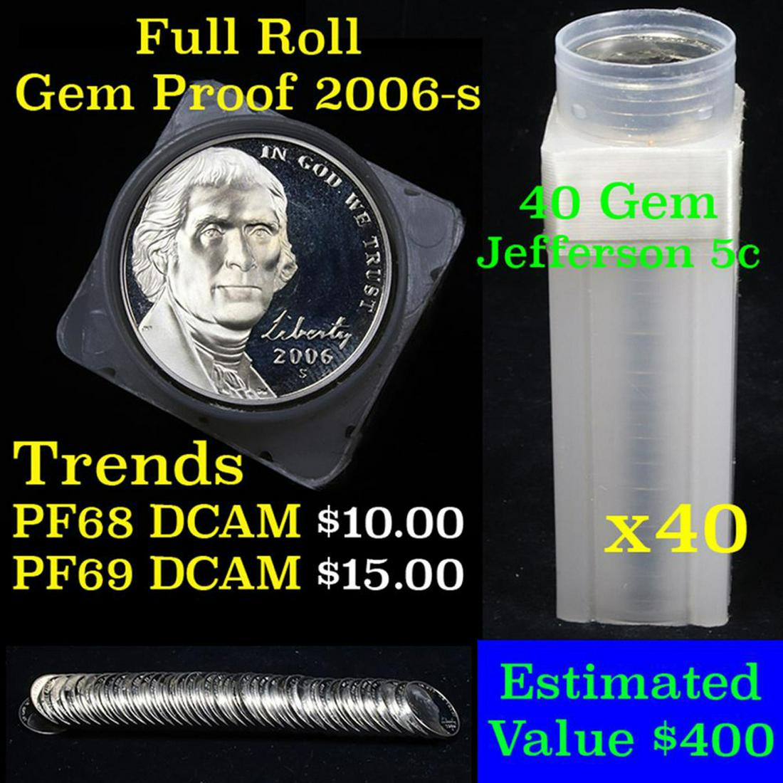 Gem Proof Roll 2006 Jefferson nickels, 40 coins (1 of 4)