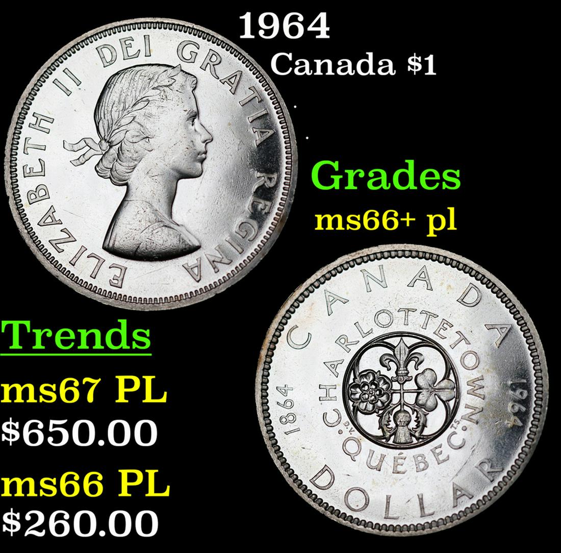 1964 Canada Dollar $1 Grades GEM++ PL (1 of 3)