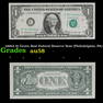 1969A $1 Green Seal Federal Reserve Note (Philadelphia, PA) Grades Choice AU/BU Slider