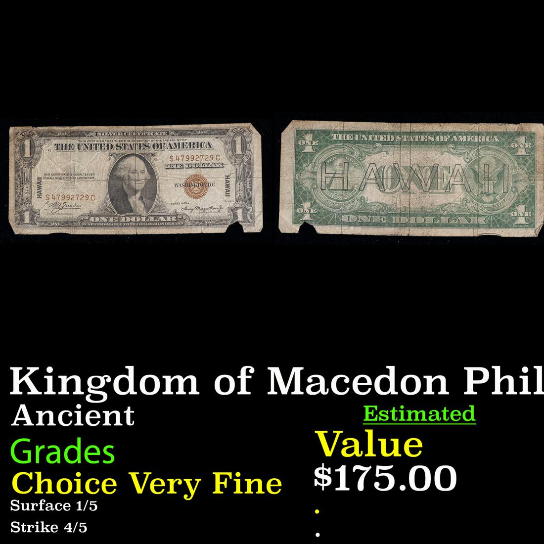 NGC Kingdom of Macedon Philip II, 359-336 BC AE Unit (5.50g) obv Apollo rv youth on horseback Graded: NGC Kingdom of Macedon Philip II, 359-336 BC AE Unit (5.50g) obv Apollo rv youth on horseback Graded Choice Very Fine By NGC. The Cost Of Slabbing Alone is $50 A Key Date's Pick