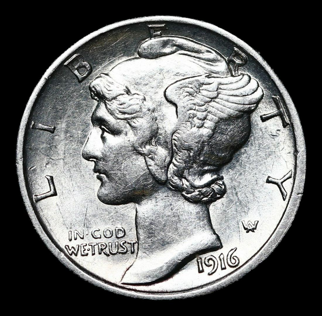 1916-s Mercury Dime 10c Grades Select Unc (1 of 2)