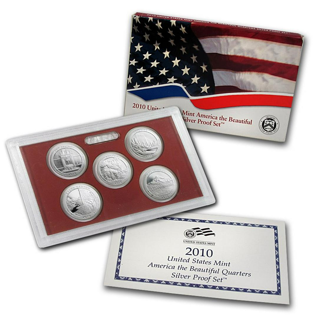 2010 United States Quarters America the Beautiful Proof Set - 5 coins (1 of 1)