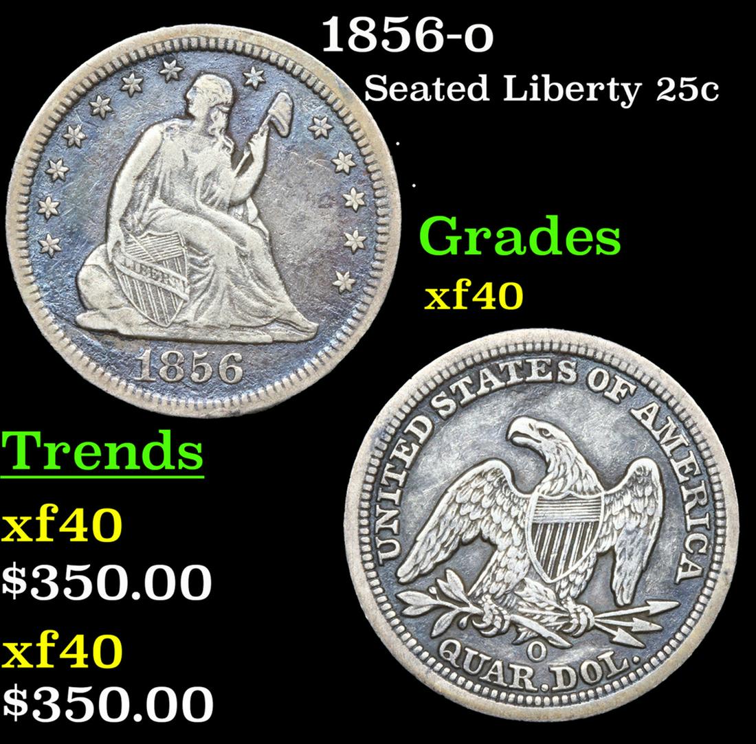 1856-o Seated Liberty Quarter 25c Grades xf (1 of 3)