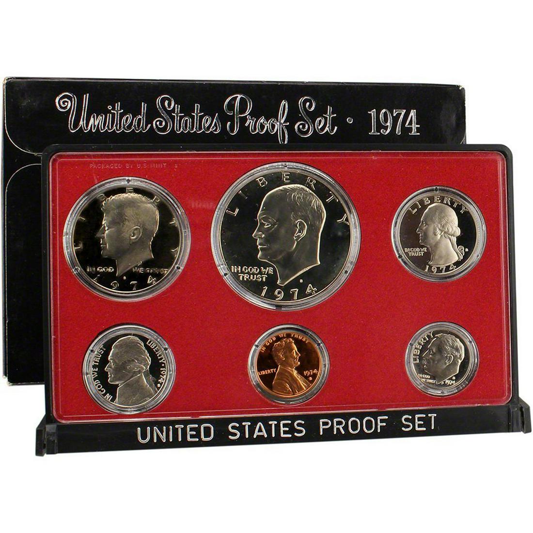 1974 United States Proof Set, 5 Coins Inside!! (1 of 1)