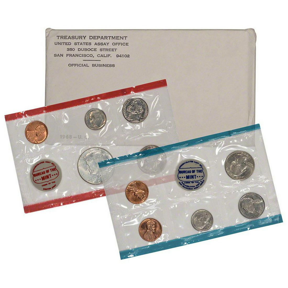 1968 Mint Set in Original Government Packaging, 11 Coins Inside! (1 of 1)