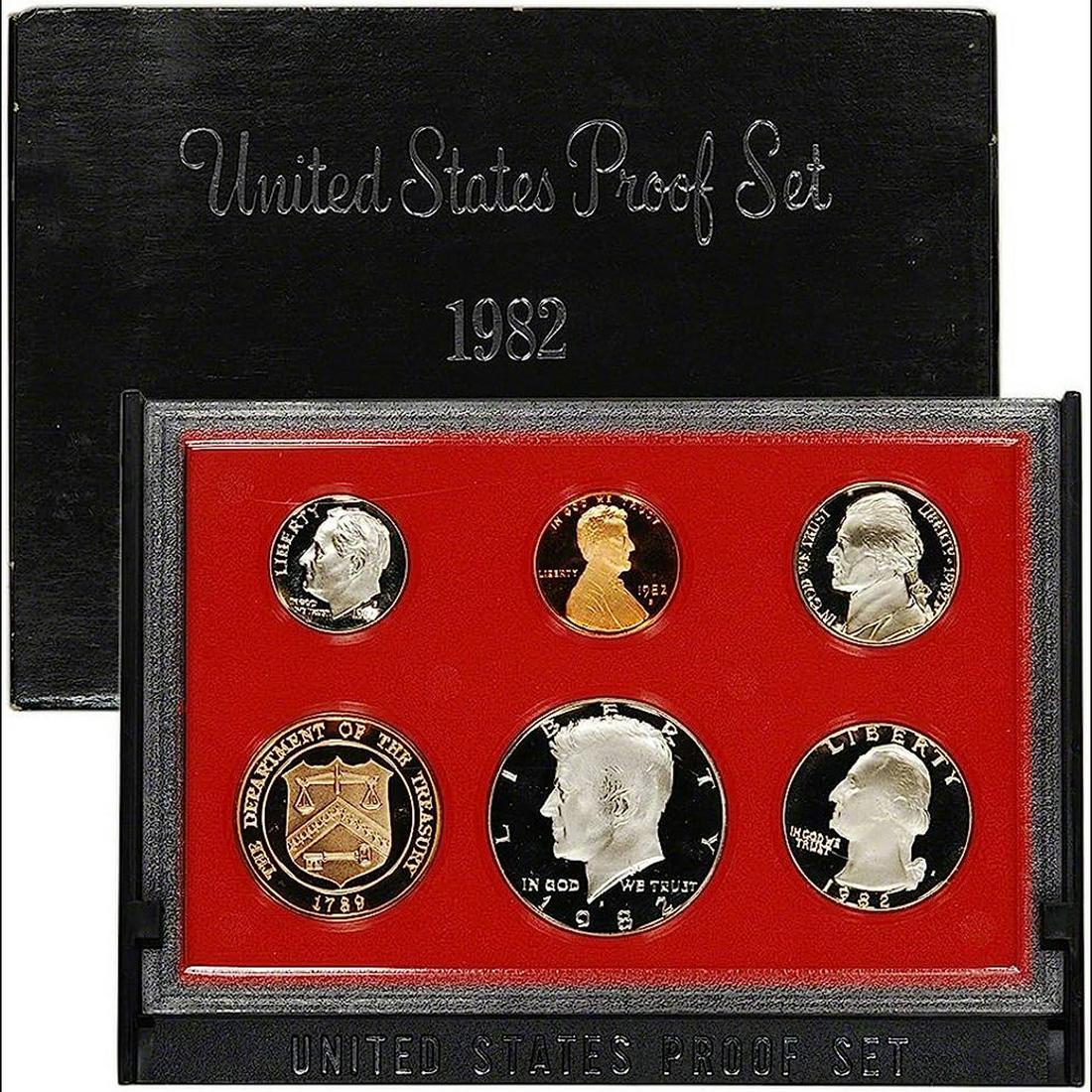 1982 Proof Set in Original Government Packaging, (1 of 1)