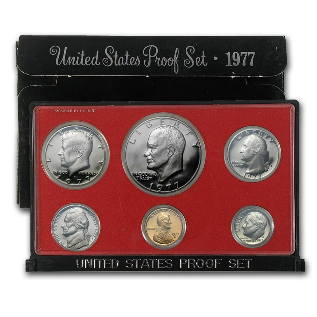 1977 United States Proof Set, 5 Coins Inside!! (1 of 1)