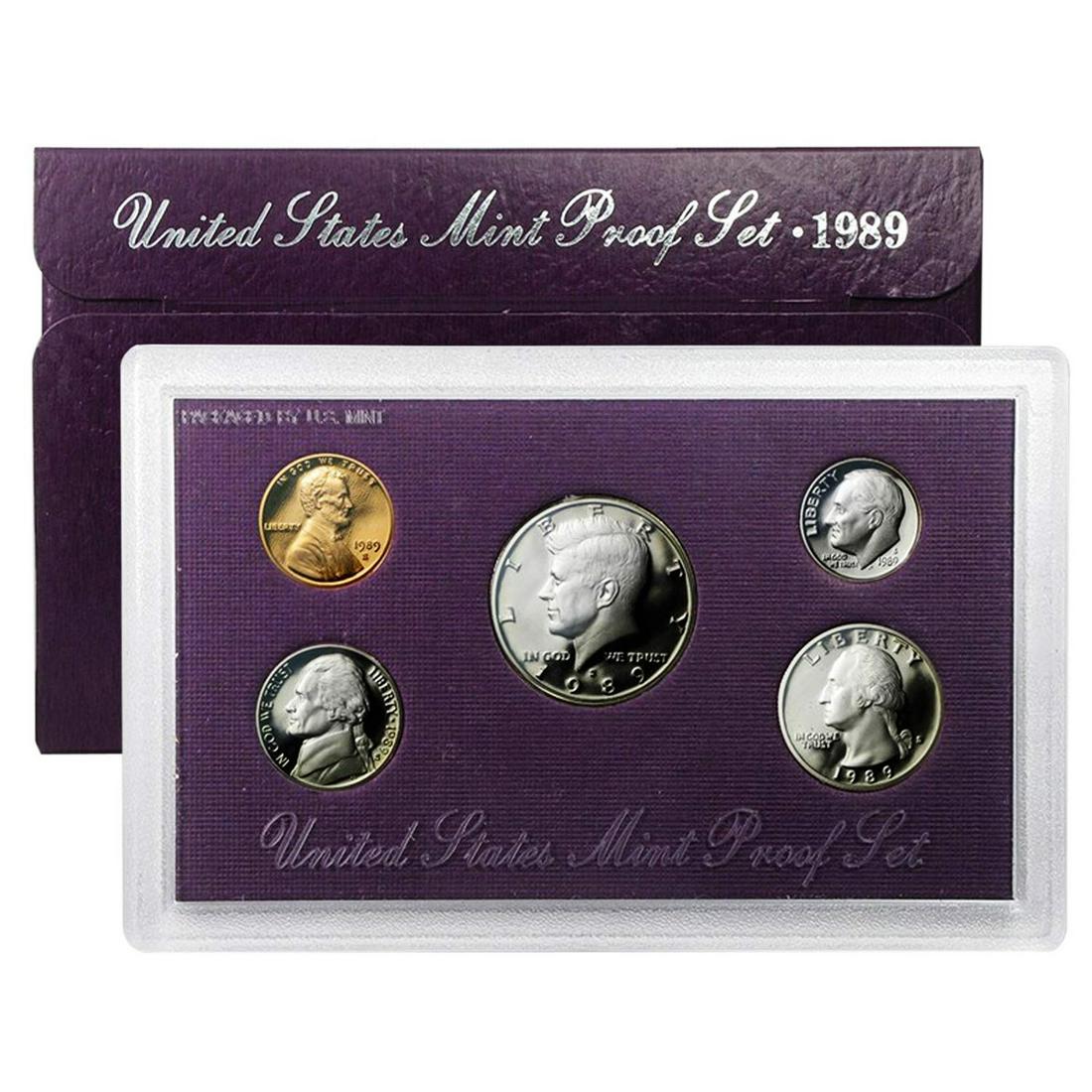 1989 United States Proof Set, 5 Coins Inside!! (1 of 1)