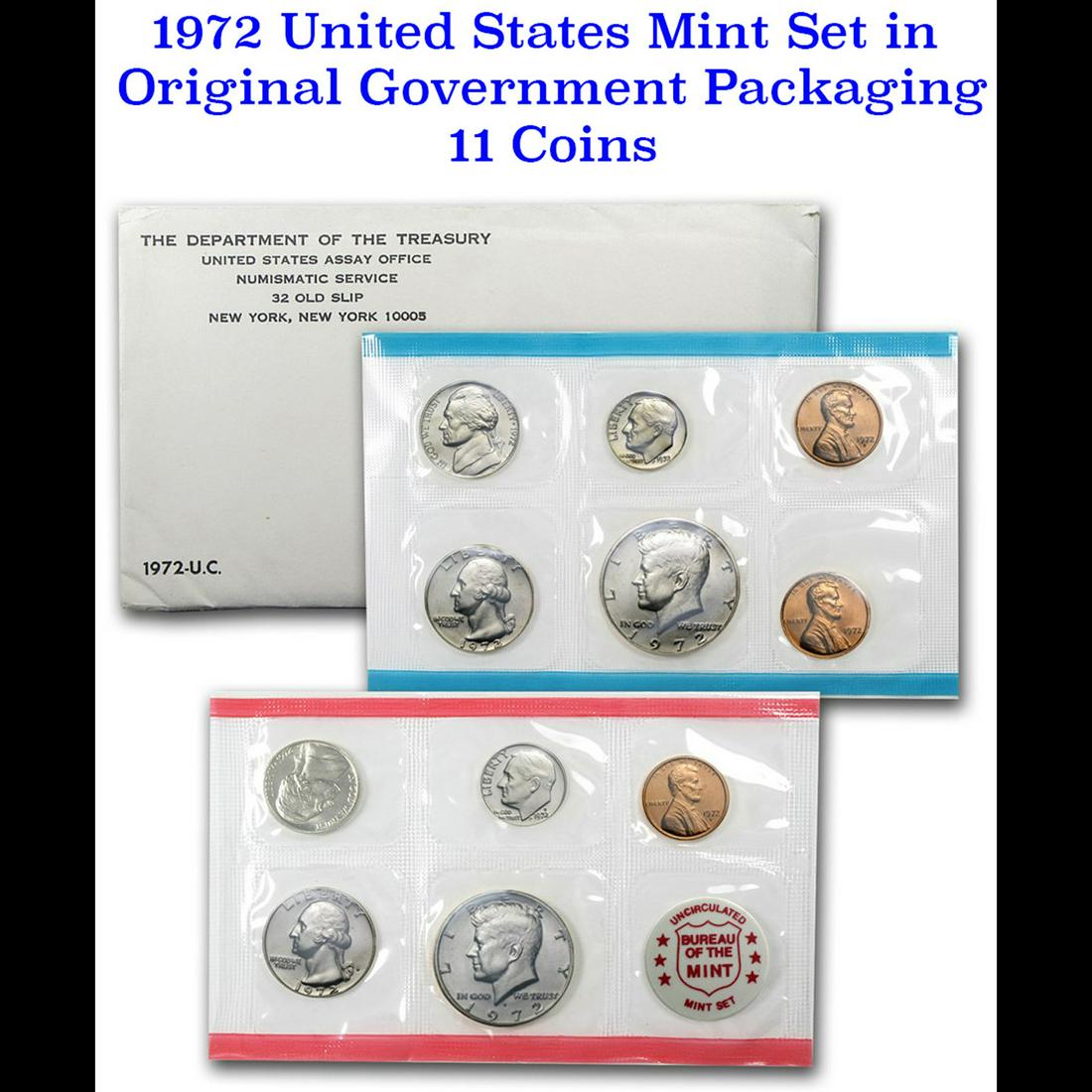 1972 Mint Set in Original Government Packaging, 13 Coins Inside! (1 of 1)