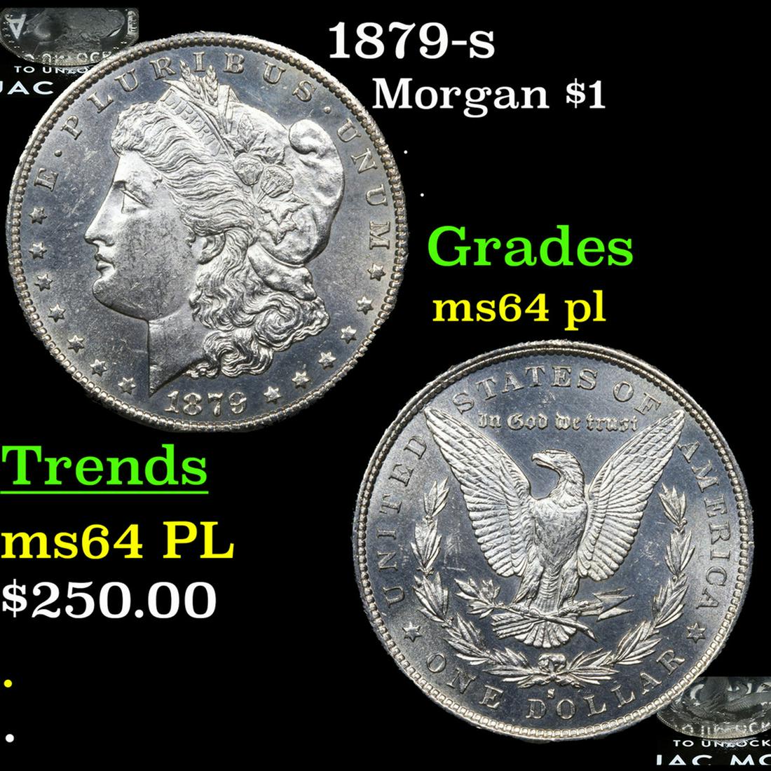 1879-s Morgan Dollar $1 Grades Choice Unc PL (1 of 5)