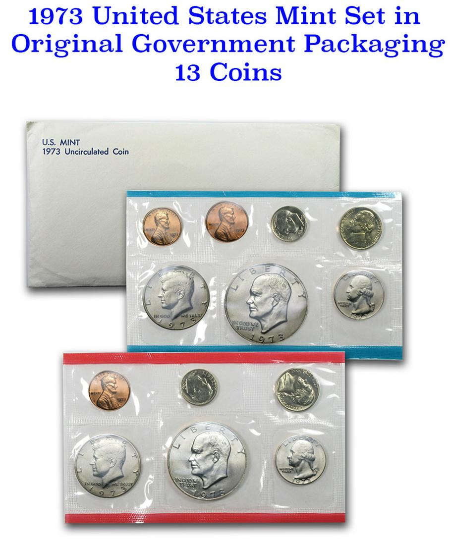 1973 U.S. Mint Set Original Government Packaging 13 coins (1 of 1)