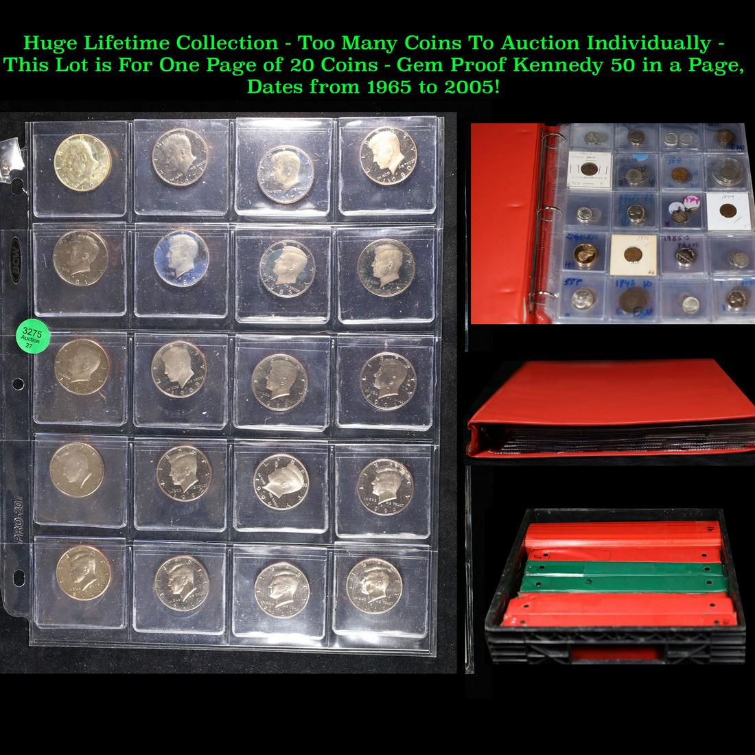 Huge Liifetime Collection - Too Many Coins To Auction Individually - This Lot is For One Page of 20 (1 of 3)
