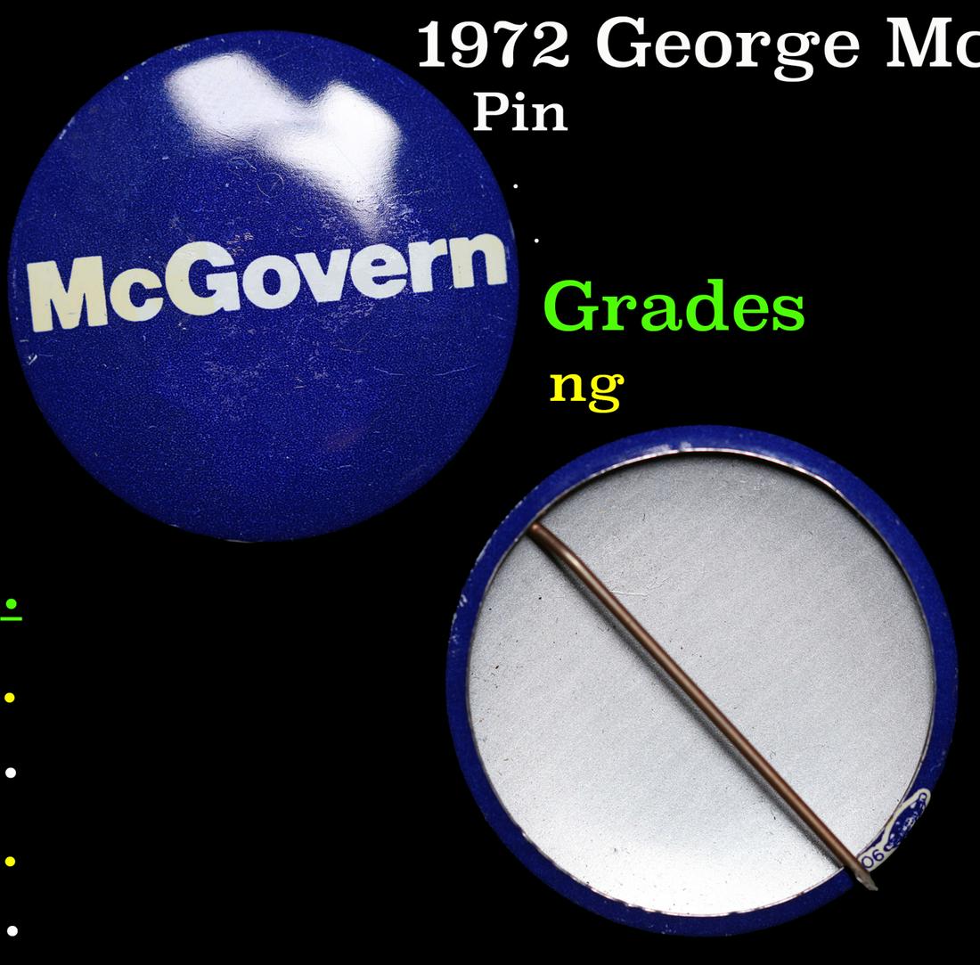 1972 George McGovern Presidential Campaign Pin Grades ng (1 of 3)