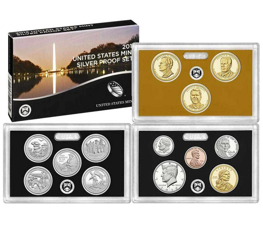 2016 United States Mint Silver Proof Set; 14 pcs, about 1 1/2 ounces of silver (1 of 1)