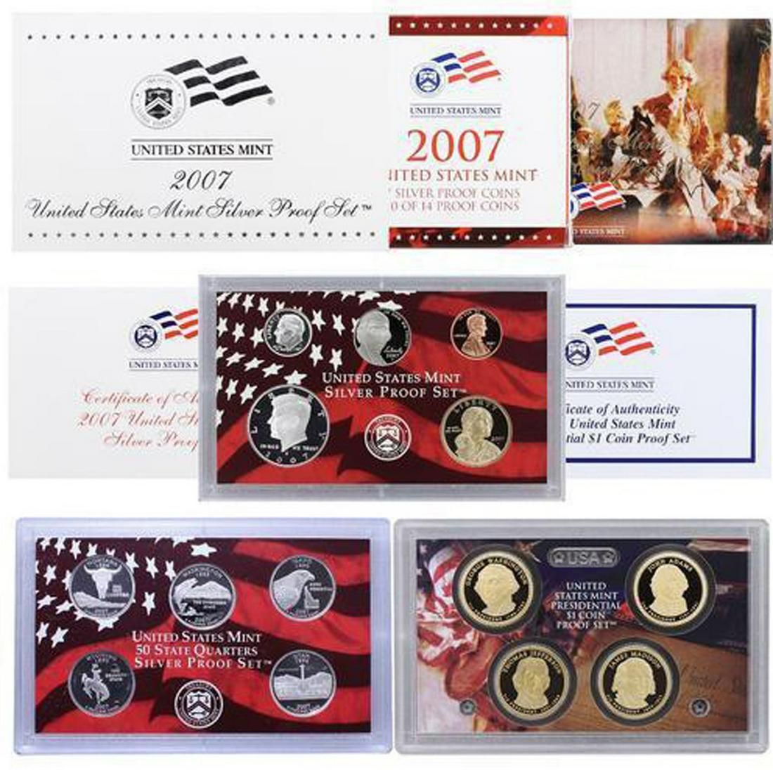 2007 United States Mint Silver Proof Set - 14 Piece set, about 1 1/2 ounces of pure silver (1 of 1)
