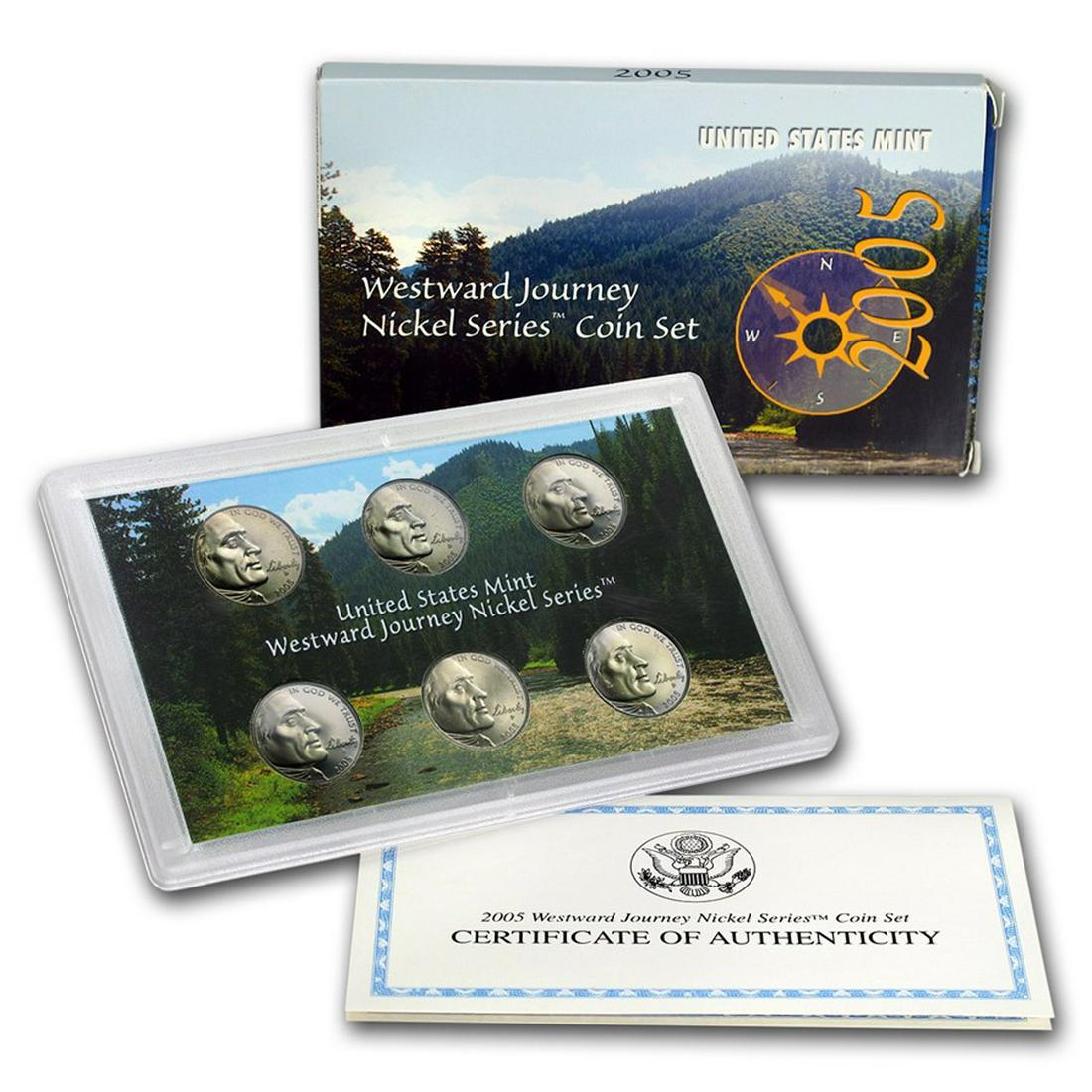 2005 Westward Journey Nickel Series Coin Set 6 Coins Inside/w COA (1 of 1)