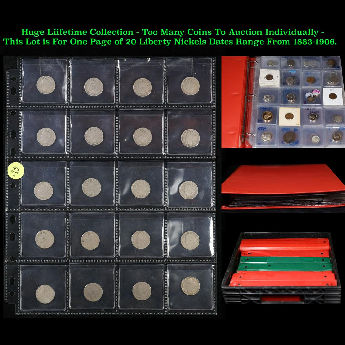 Huge Liifetime Collection - Too Many Coins To Auction Individually - This Lot is For One Page of 20 (1 of 6)