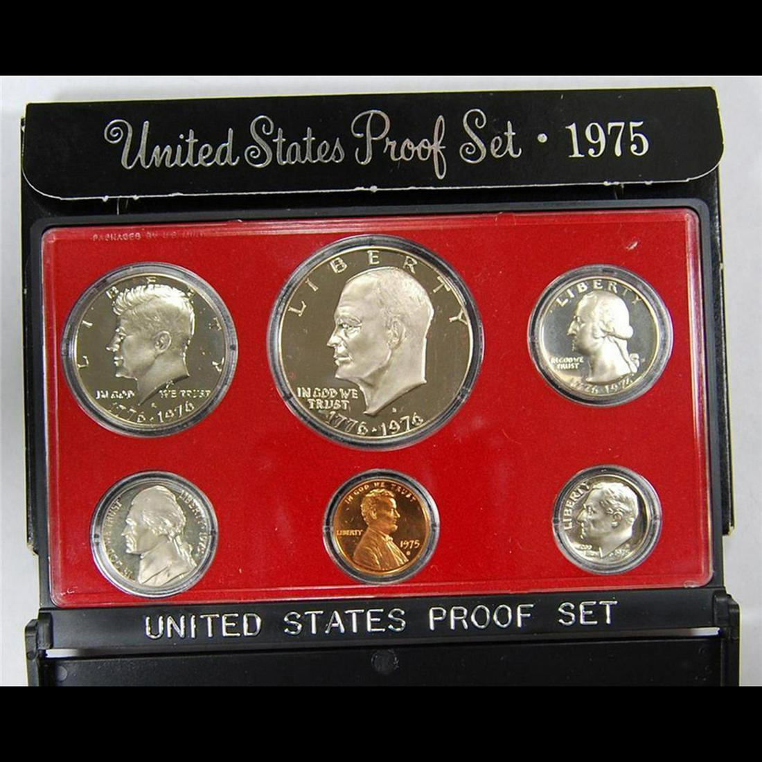 1975 United States Mint Proof Set, 5 Coins Inside! (1 of 1)