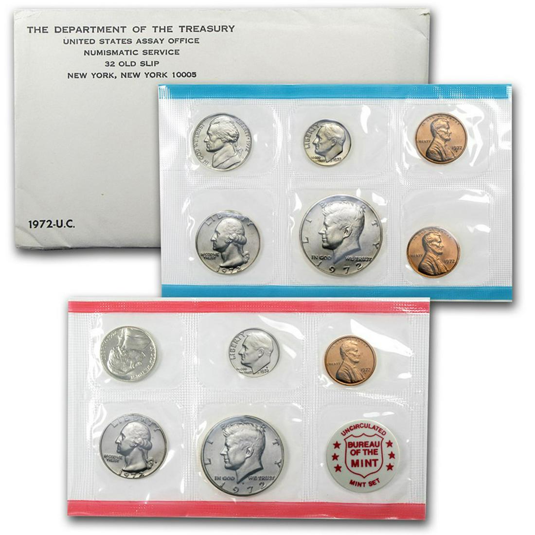 1972 United States Mint Set in Original Government Packaging, 13 Coins Inside! (1 of 1)
