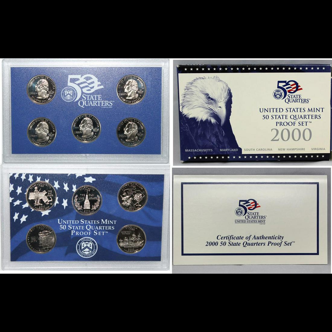2000 United States Quarters Proof Set, 5 Coins! (1 of 1)