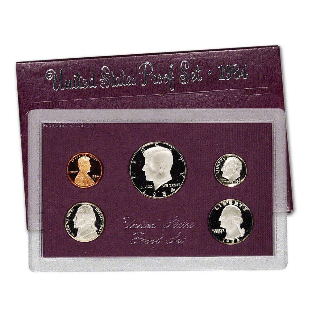 1984 Mint Proof Set, 5 Coins Inside! (1 of 1)