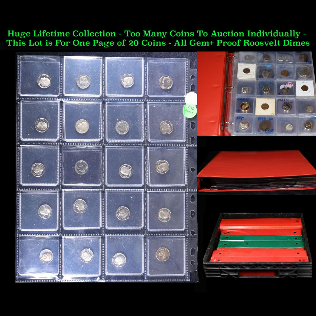 Huge Liifetime Collection - Too Many Coins To Auction Individually - This Lot is For One Page of 20 (1 of 3)