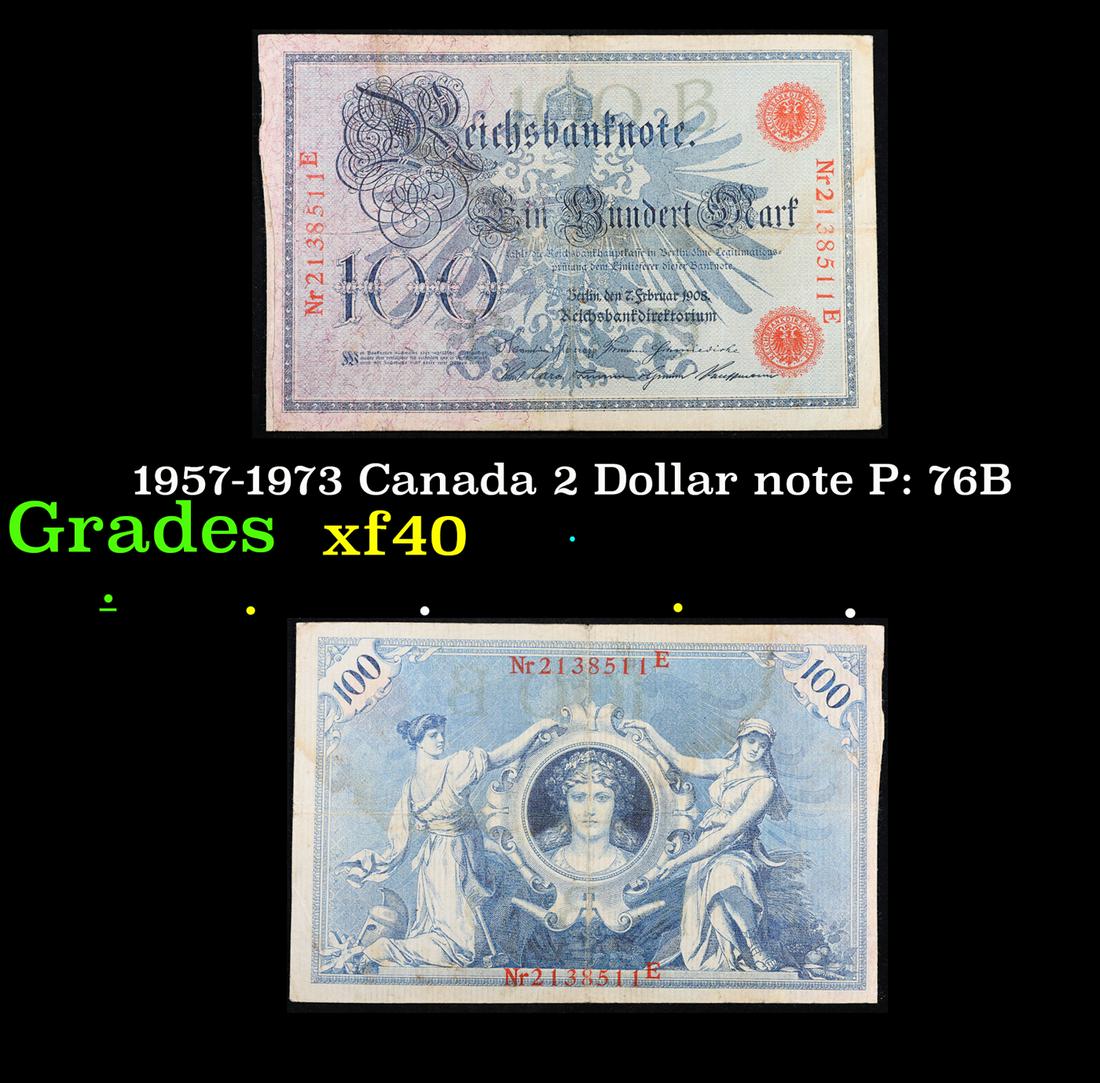 1908 Imperial Germany 100 Mark Note P: 33A Grades vf++ (1 of 3)