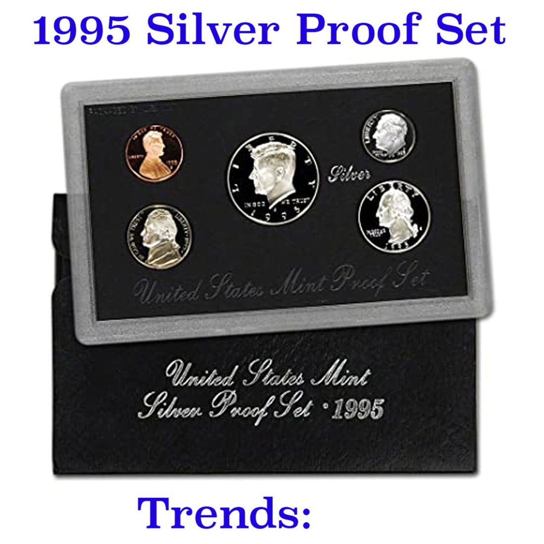 1995 United States Mint Silver Proof Set. 5 Coins Inside. (1 of 1)