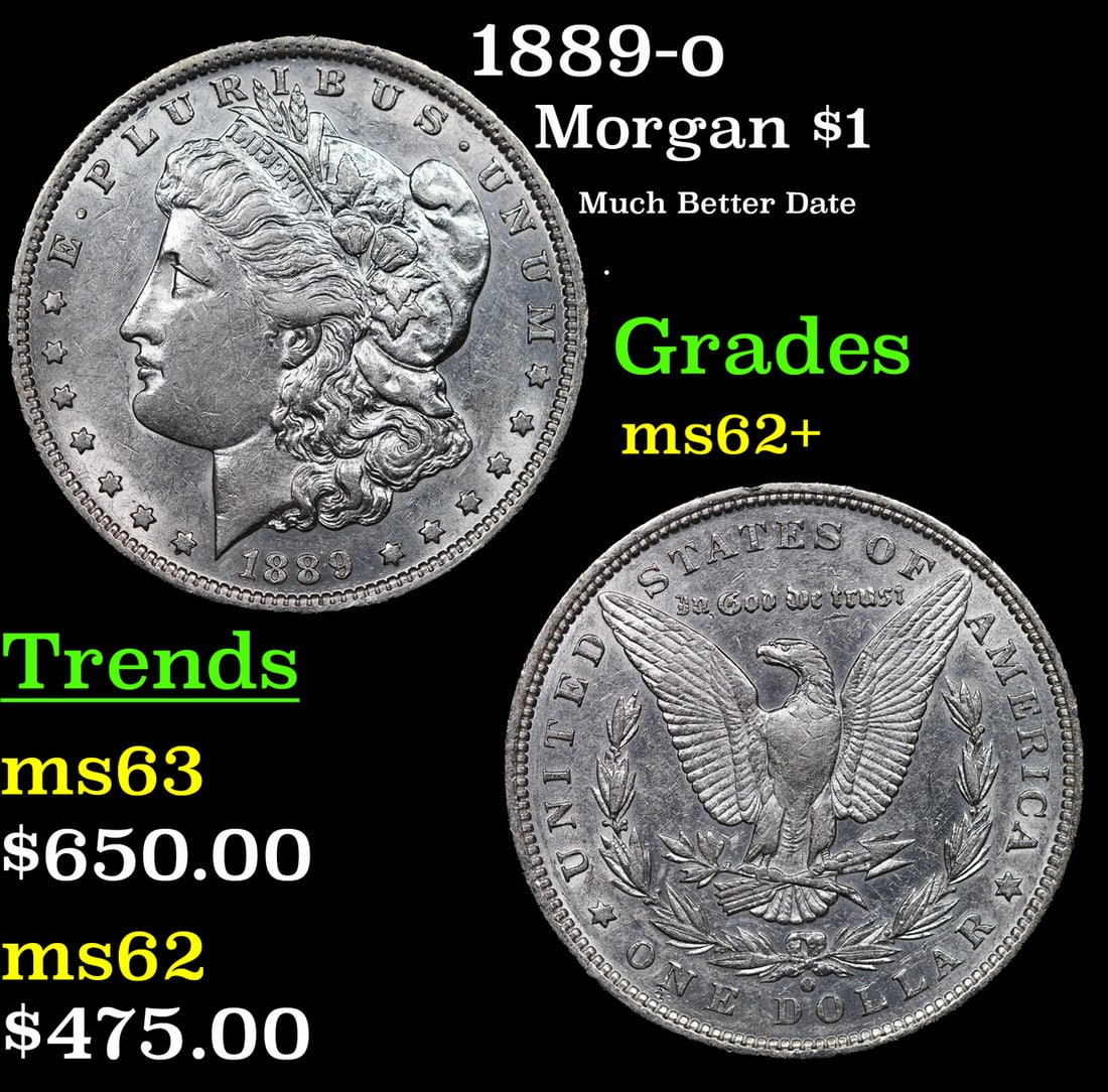 1889-o Morgan Dollar $1 Grades Select Unc (1 of 3)