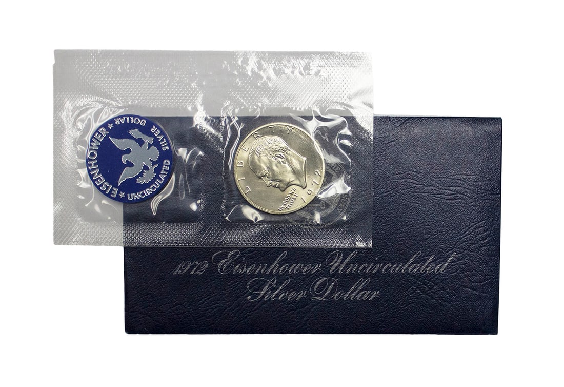 1972-S Uncirculated Eisenhower "Blue Ike" in Original Treasury Packaging (1 of 1)