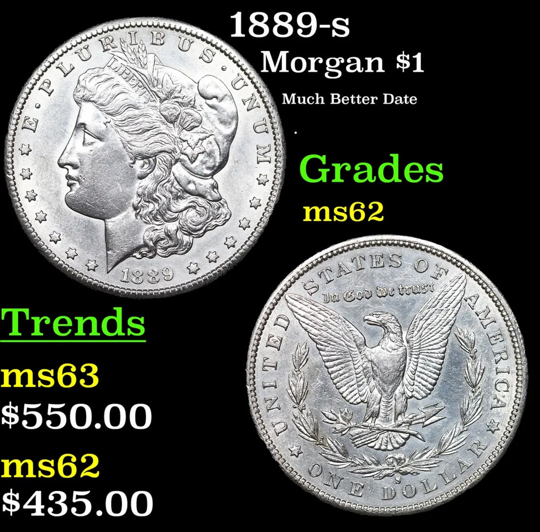 1889-s Morgan Dollar 1 Grades Select Unc (1 of 3)