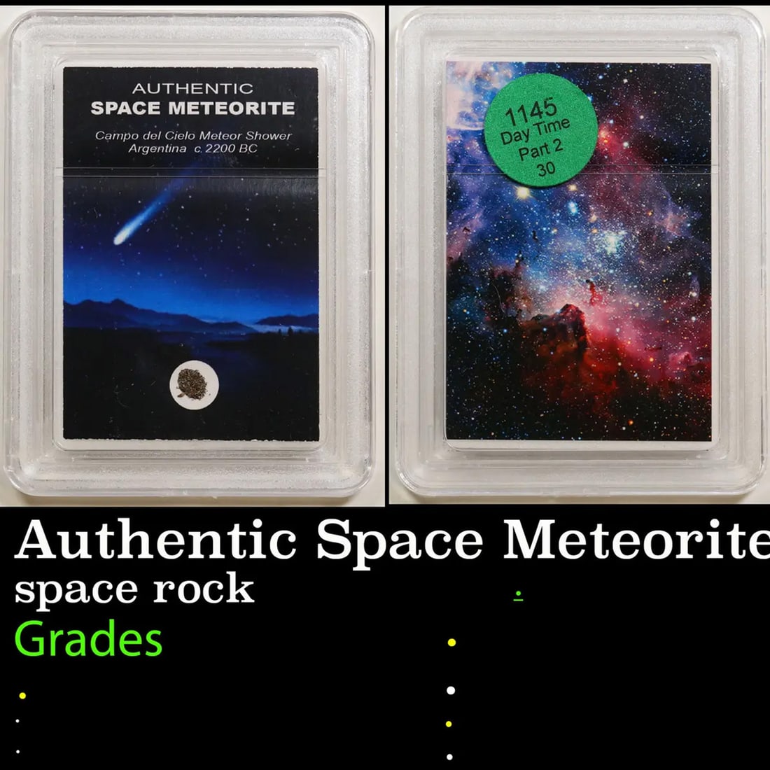 Authentic Space Meteorite Campo del Cieklo Meteor Shower Argentina c. 2200 BC Graded BY INB: Authentic Space Meteorite Campo del Cieklo Meteor Shower Argentina c. 2200 BC Graded BY INB.