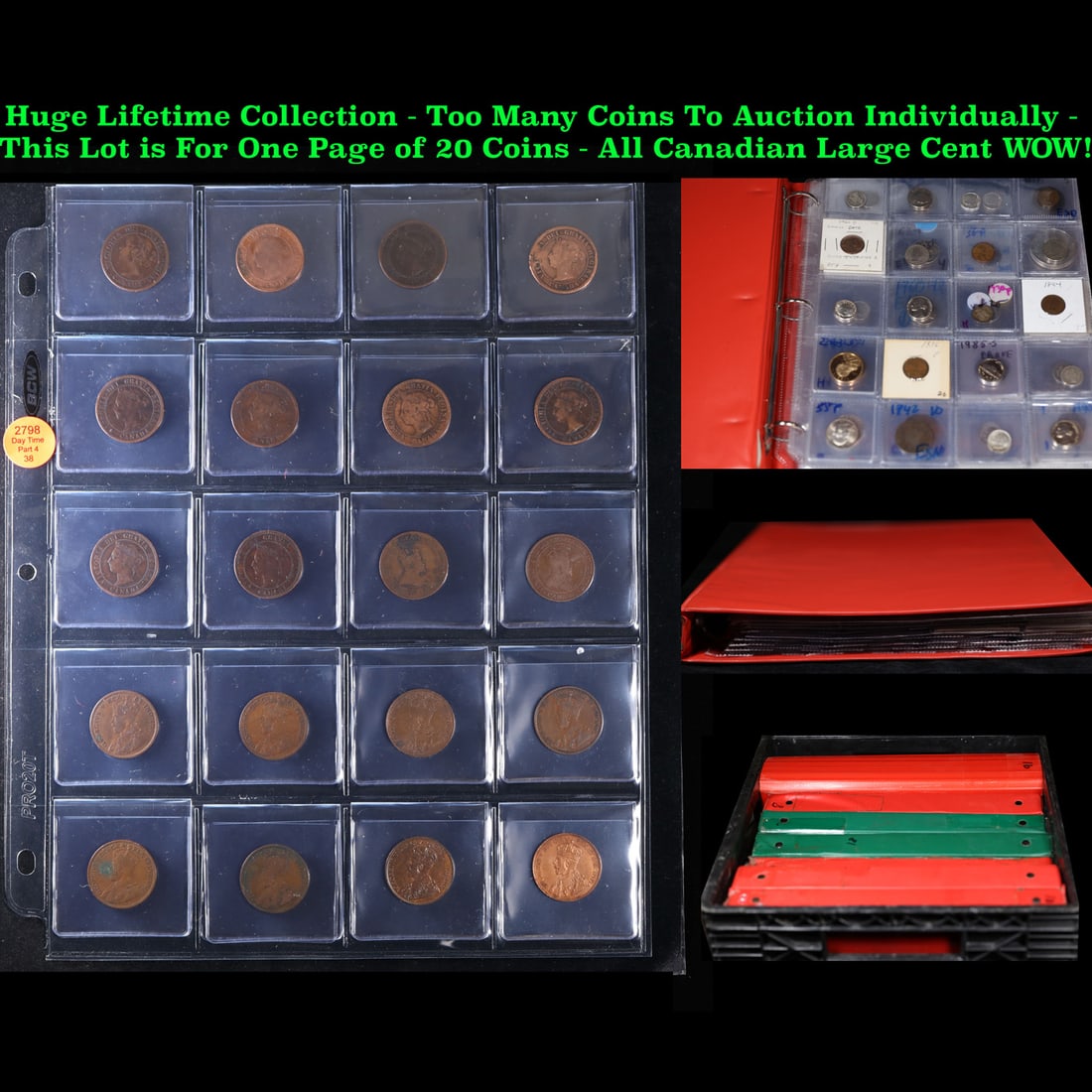 Huge Liifetime Collection - Too Many Coins To Auction Individually - This Lot is For One Page of 20 (1 of 3)