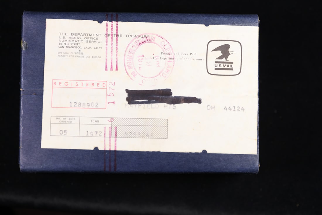 Original sealed box 5- 1972 United States Mint Proof Sets (1 of 1)
