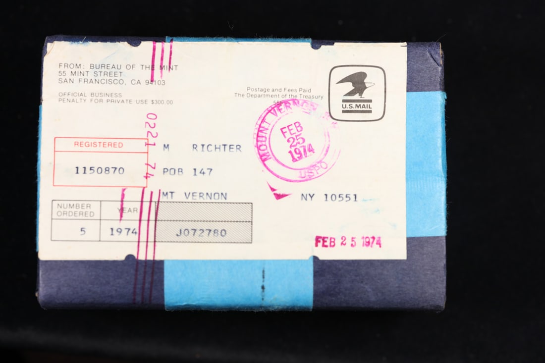 Original sealed box 5- 1974 United States Mint Sets (1 of 1)