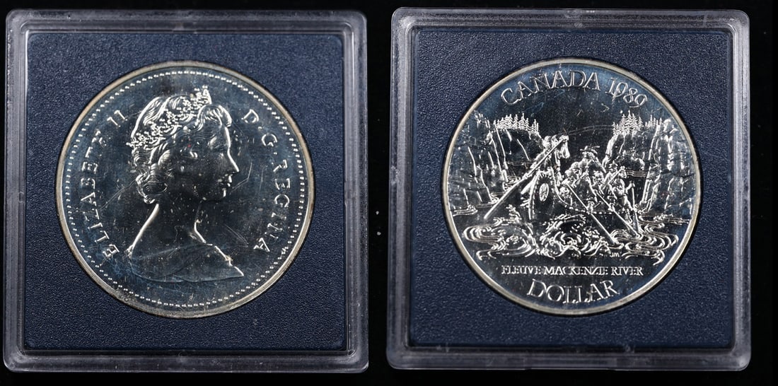 Proof 1989 Canada $1 Silver Proof Canada Dollar 1 Grades GEM++ Proof Deep Cameo (1 of 3)