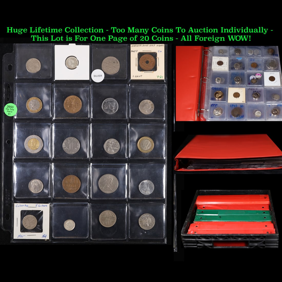 Huge Liifetime Collection - Too Many Coins To Auction Individually - This Lot is For One Page of 20 (1 of 3)