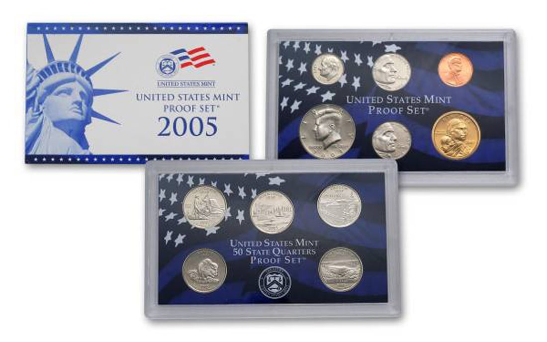 2005 United States Mint Proof Set 10 coins (1 of 1)
