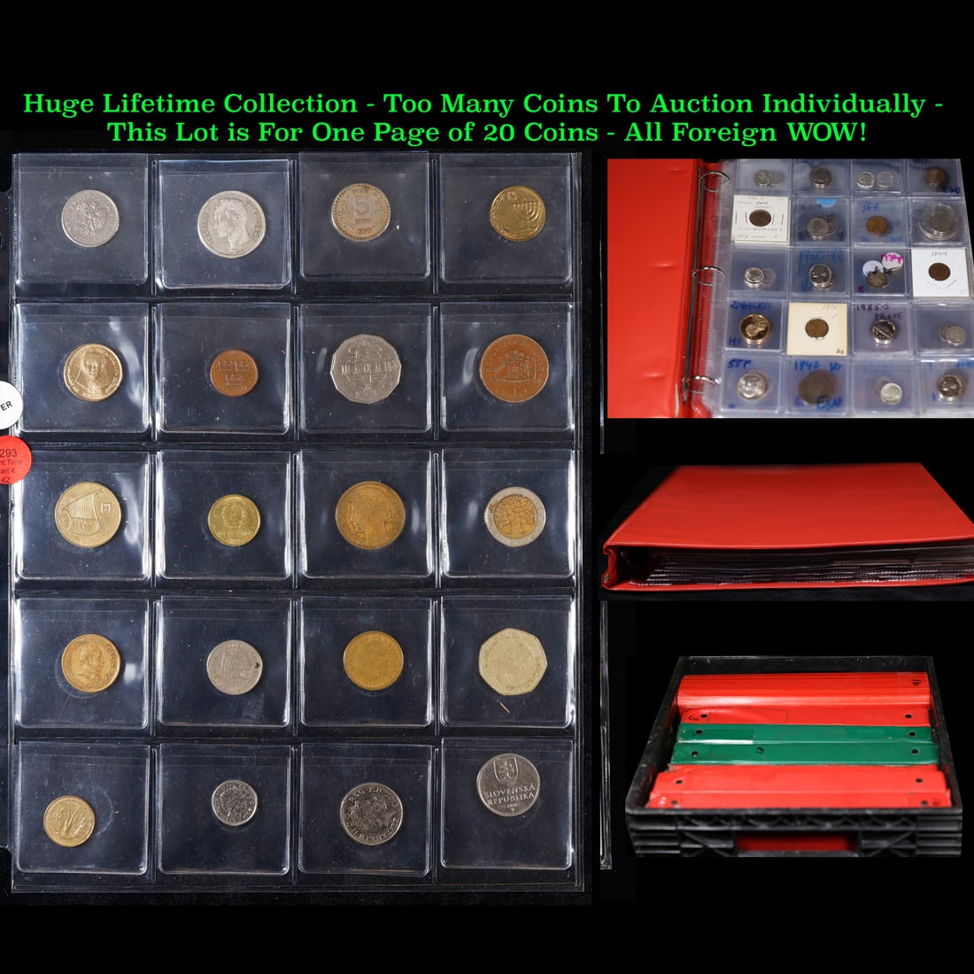 Huge Liifetime Collection - Too Many Coins To Auction Individually - This Lot is For One Page of 20 (1 of 3)