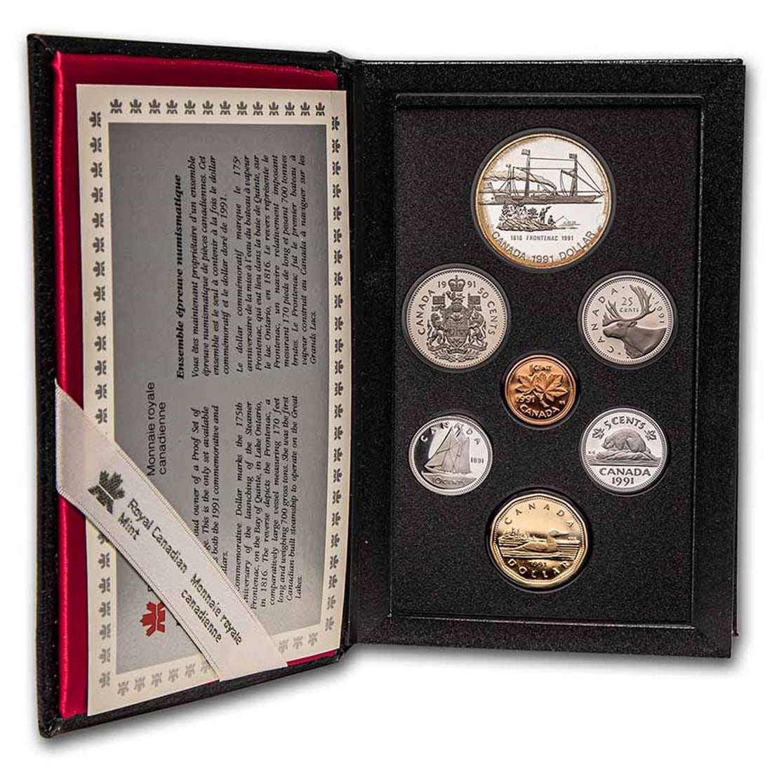 1991 Royal Canadian Mint Specimen Set, 6 Coins in Original Case (1 of 1)