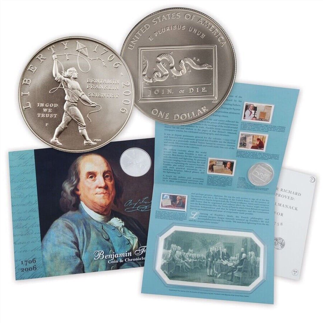 2006 Sealed Ben Franklin Coin & Chronicles Set (1 of 1)