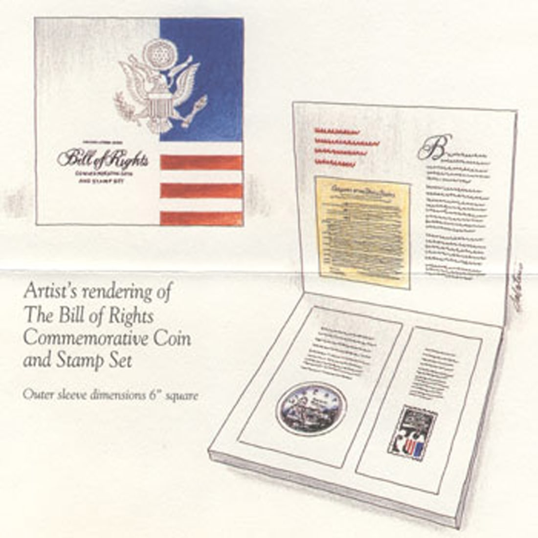 1993 Bill of Rights Coin & Medal Set BU (w/Box & COA) (1 of 1)