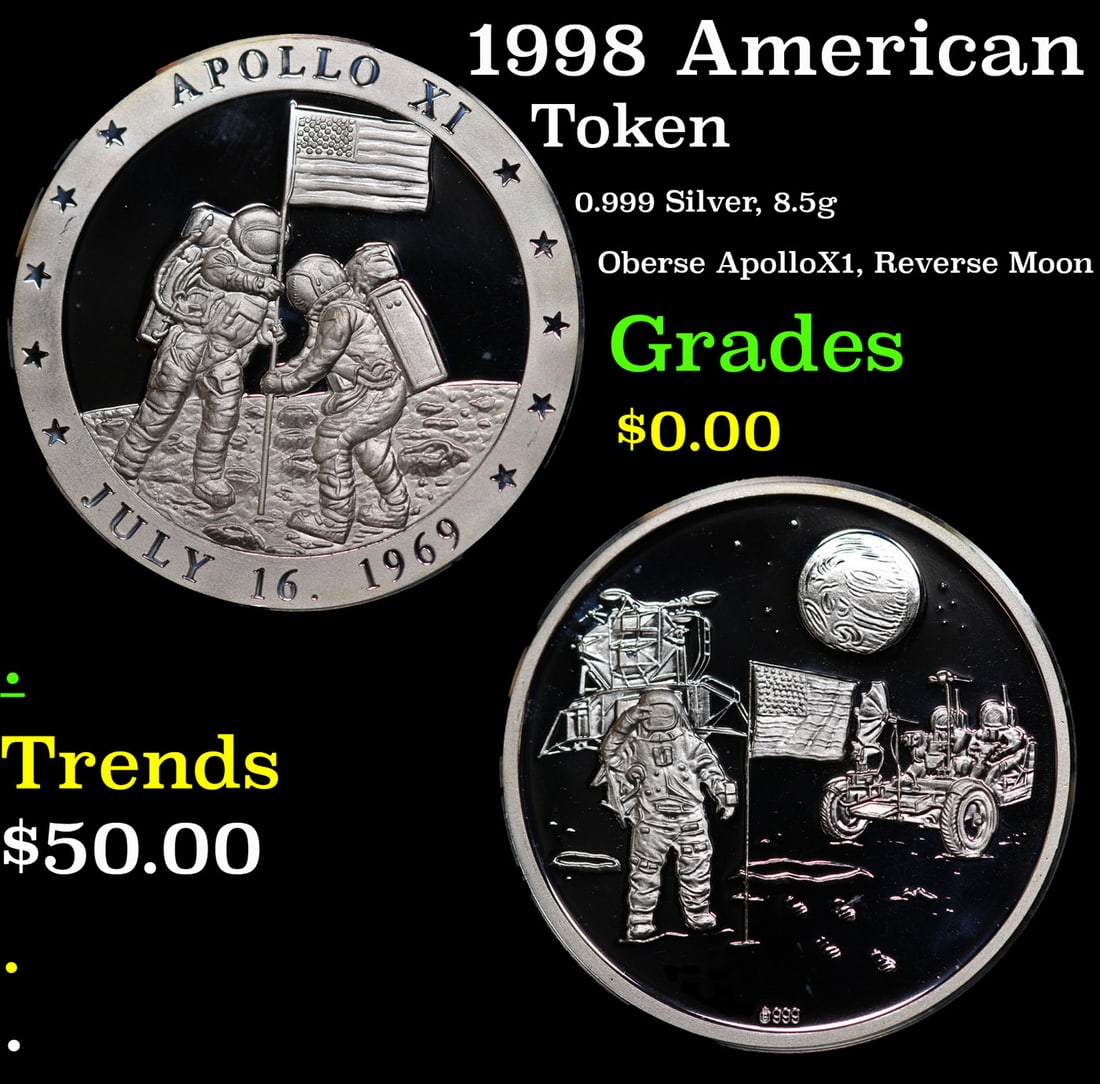 1998 American Mint Conquest of Space Silver Proof Coin Grades (1 of 3)