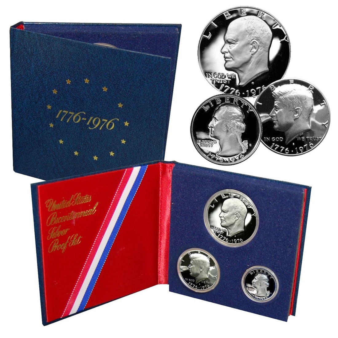 1776-1976 Bicentennial Silver Uncirculated set, the "Red Pack" (1 of 1)
