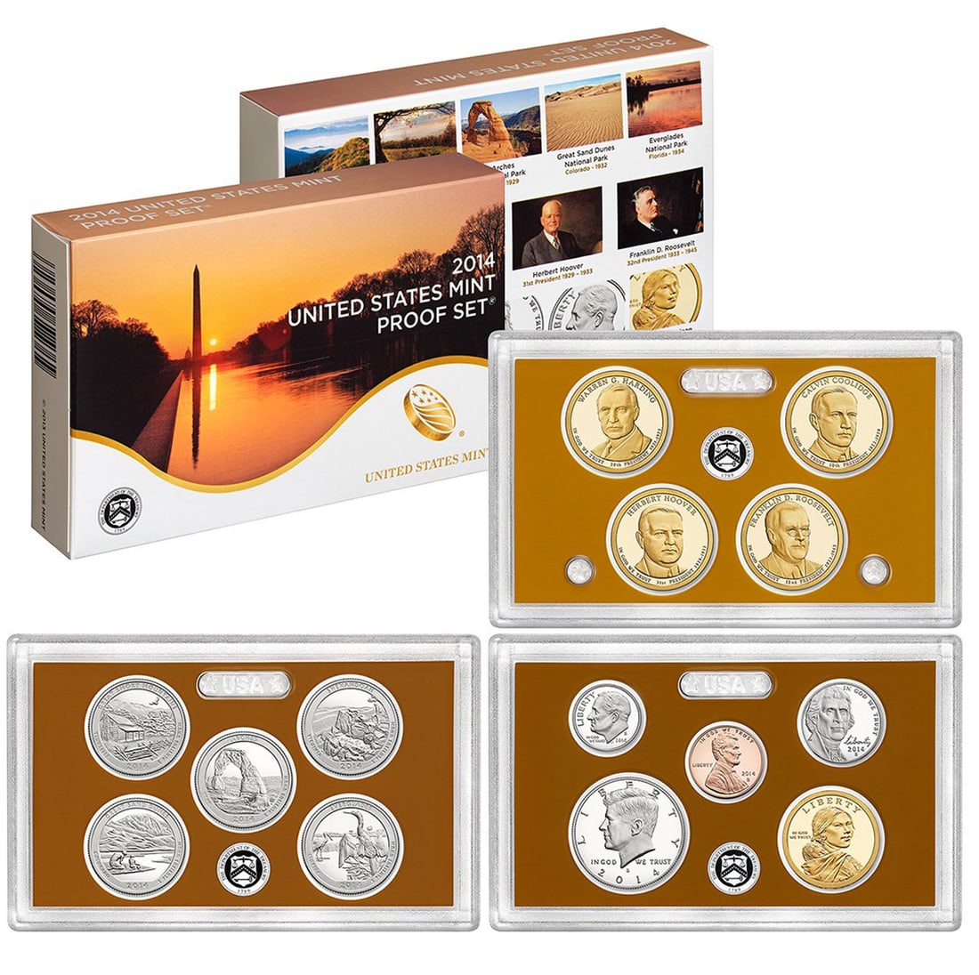 2021 Unite States Mint Proof Set 7 Coins (1 of 1)