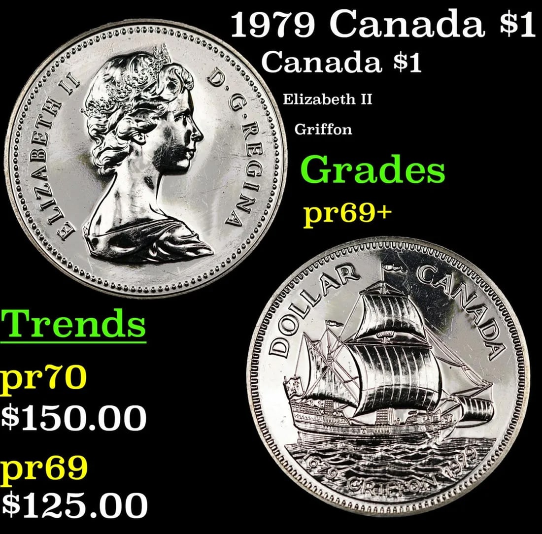 Proof 1979 Canada $1 Silver Commemorative Canada Dollar KM#?124 1 Grades GEM++ Proof (1 of 1)