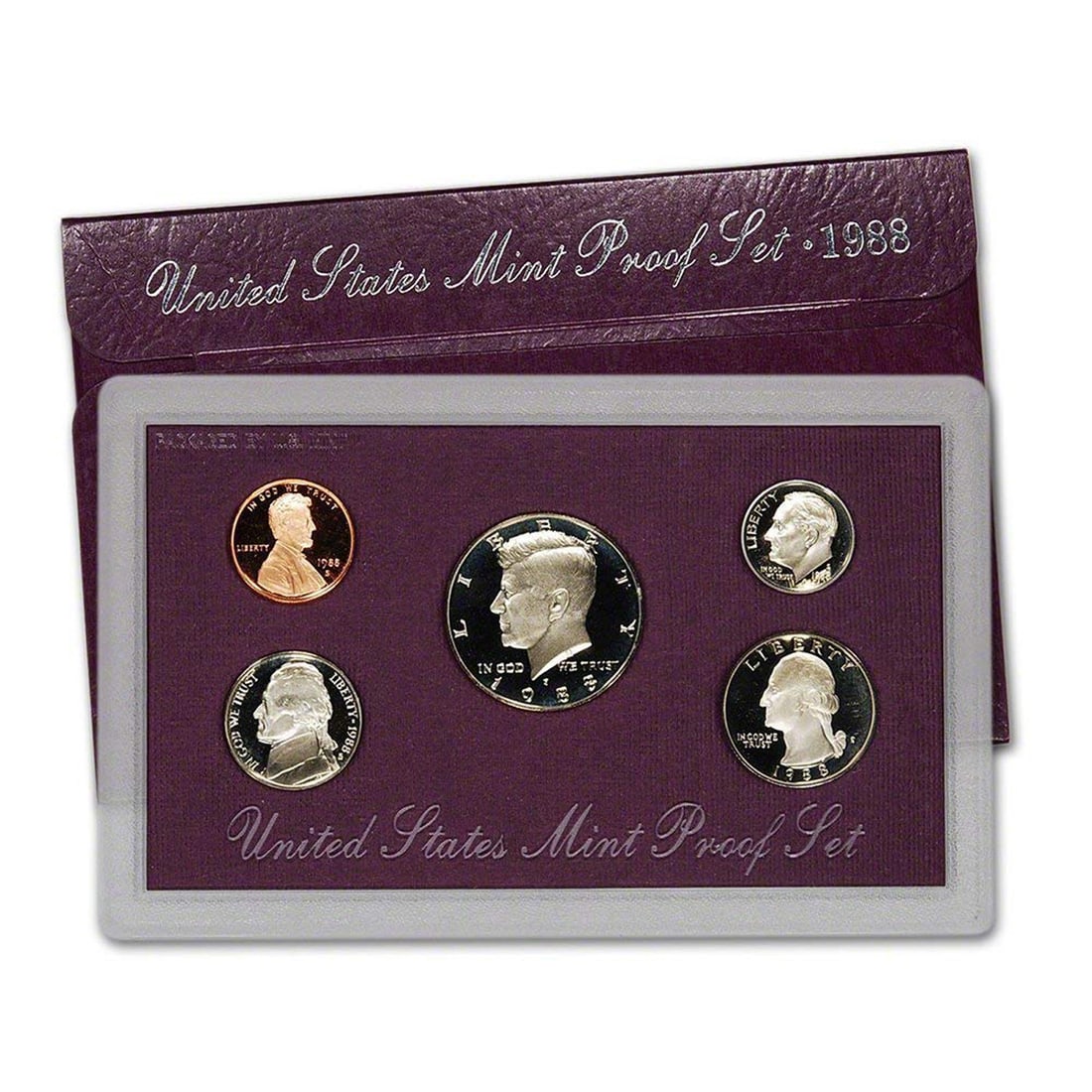 1988 United States Mint Proof Set 5 coins (1 of 1)