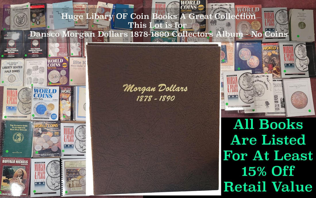 Dansco Morgan Dollars 1878-1890 Collectors Book - No Coins (1 of 2)