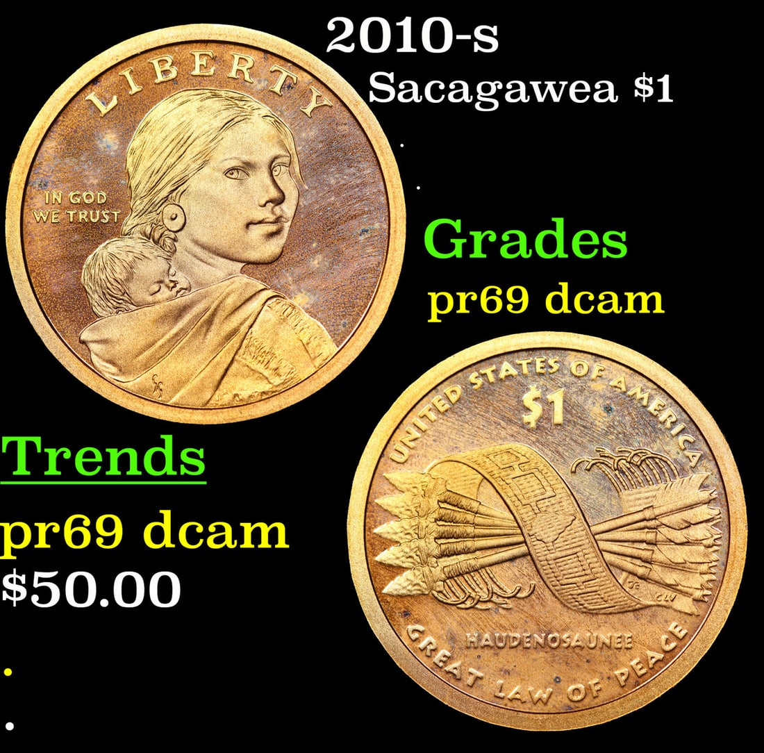 Proof 2010-s Sacagawea Dollar 1 Grades GEM++ Proof Deep Cameo (1 of 3)