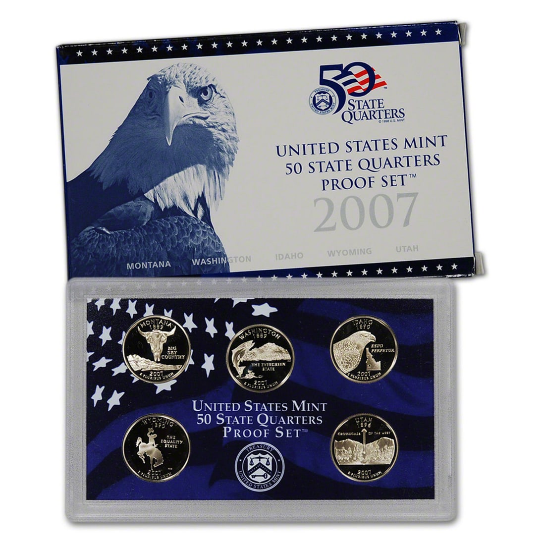2007 United States Quarters Proof Set - 5 pc set (1 of 1)